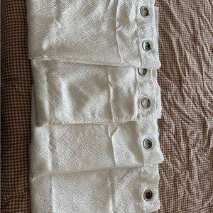 White/Ivory Curtains - 4 Panels Total